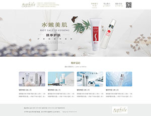 日本sophile化妆品网站网站设计效果图