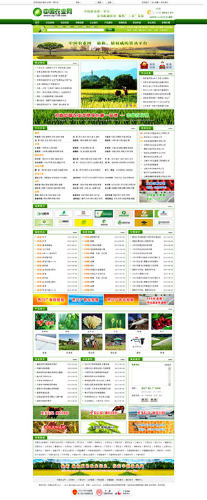 农业网站网站设计效果图